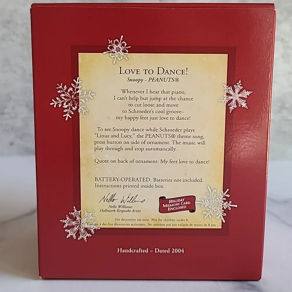 Hallmark Keepsake Ornament Peanuts 2004 Love To Dance! - Picture 4 of 12